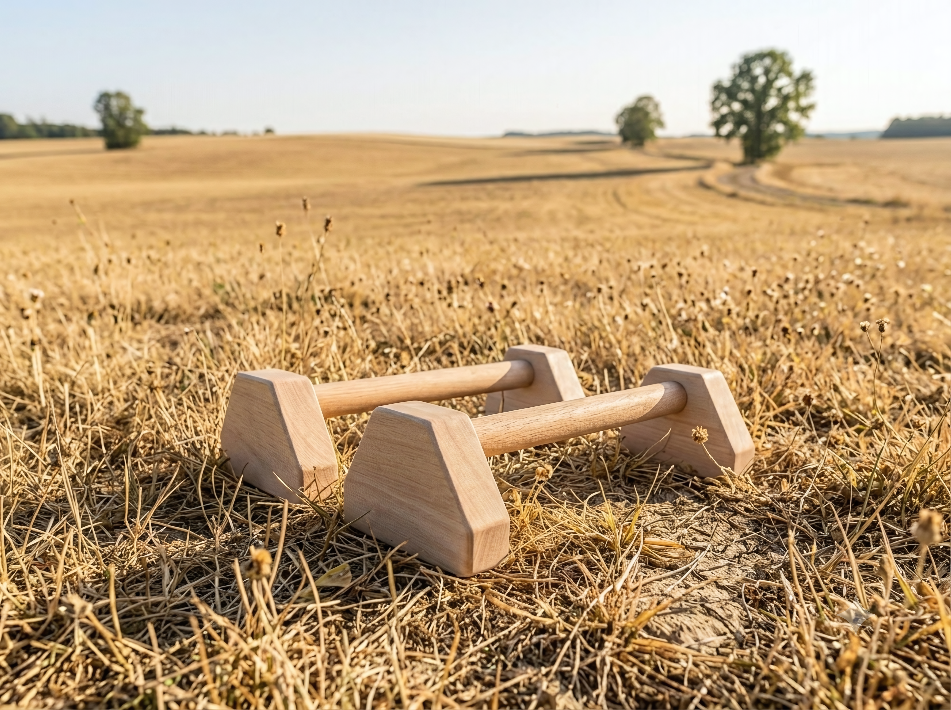 Premium beechwood wooden parallettes